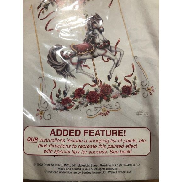 Vintage Dimensions Iron-On Fashion Transfer #80042 Christmas Carousel by Toni Ba - Picture 5 of 6